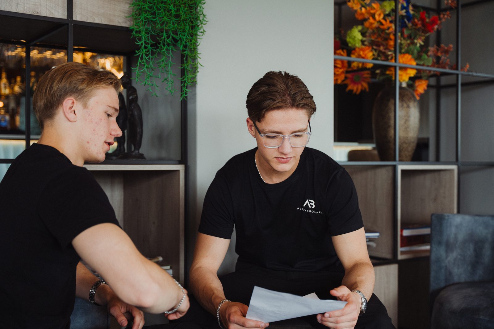 Het script doornemen voor de opname